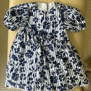 Il Gufo blue and white dress